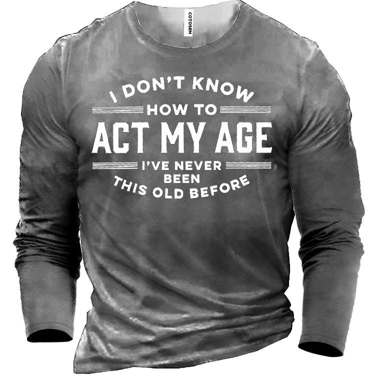 Men's Casual Round Neck Long Sleeve Printing - Image 5